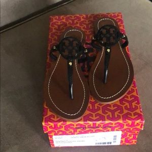 Tory Burch Mini Miller Flat Sandal Size 6